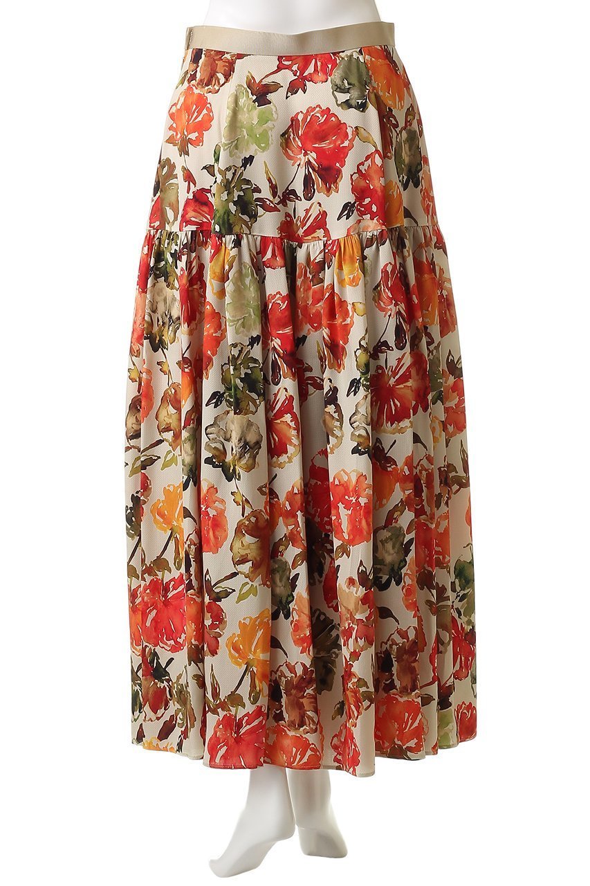 【デパリエ/DEPAREILLE】のジャカードフラワースカート 人気、トレンドファッション・服の通販 founy(ファニー) 　ファッション　Fashion　レディースファッション　Fashion for Women　スカート　Skirts　ロングスカート　Long Skirts / Maxi & Midi Skirts　おすすめ　Recommended / Our Picks　シューズ　Shoes, Footwear　ジャカード／ジャガード　Jacquard, Woven Pattern　フラワー　Flower, Floral　ロング　Long, Long-Length　other-4|ID: prp329100004761844 ipo3291000000035680593