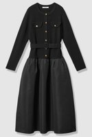 【アナイ/ANAYI】のグログランコンビベルト付き ワンピース 人気、トレンドファッション・服の通販 founy(ファニー) ファッション Fashion レディースファッション Fashion for Women ワンピース Dresses チュニック Tunic Tops & Dresses ベルト&ウエストマーク Belts & Waist Accessories 2025年 2025 2025-2026秋冬・A/W Autumn/Winter 2025–26 AW25–26 コンビ Combo, Combination Style チュニック Tunic, Long Top ドッキング Docking, Mixed Material ドレス Dress, One-Piece ポケット Pocket, Pocket Detail エレガント 上品 Elegant A/W・秋冬 Autumn/Winter |ID:prp329100004761850