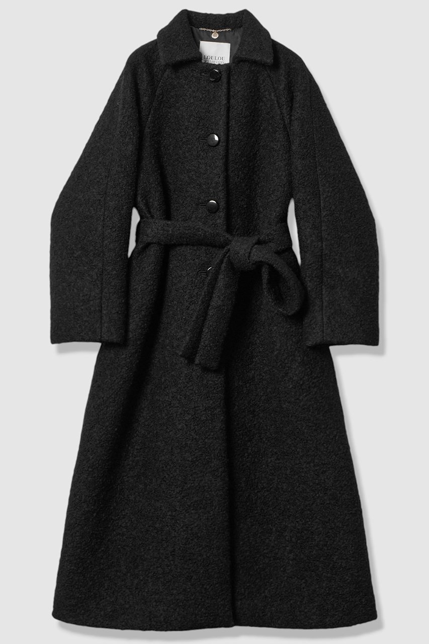 【アルアバイル/allureville】の【LOULOU WILLOUGHBY】ループインレーロングコート インテリア・キッズ・メンズ・レディースファッション・服の通販 founy(ファニー) 　ファッション　Fashion　レディースファッション　Fashion for Women　アウター　Coat / Outerwear Collection　コート・ロングコート・ピーコート　Long Coats, Peacoats & More　2025年　2025　2025-2026秋冬・A/W　Autumn/Winter 2025–26 AW25–26　シンプル　Simple, Minimal　トレンド　Trend, Trending Now　モダン　Modern, Contemporary　ループ　Loop, Loop Knit　ロング　Long, Long-Length　エレガント 上品　Elegant　A/W・秋冬　Autumn/Winter　ブラック|ID: prp329100004761855 ipo3291000000034462484