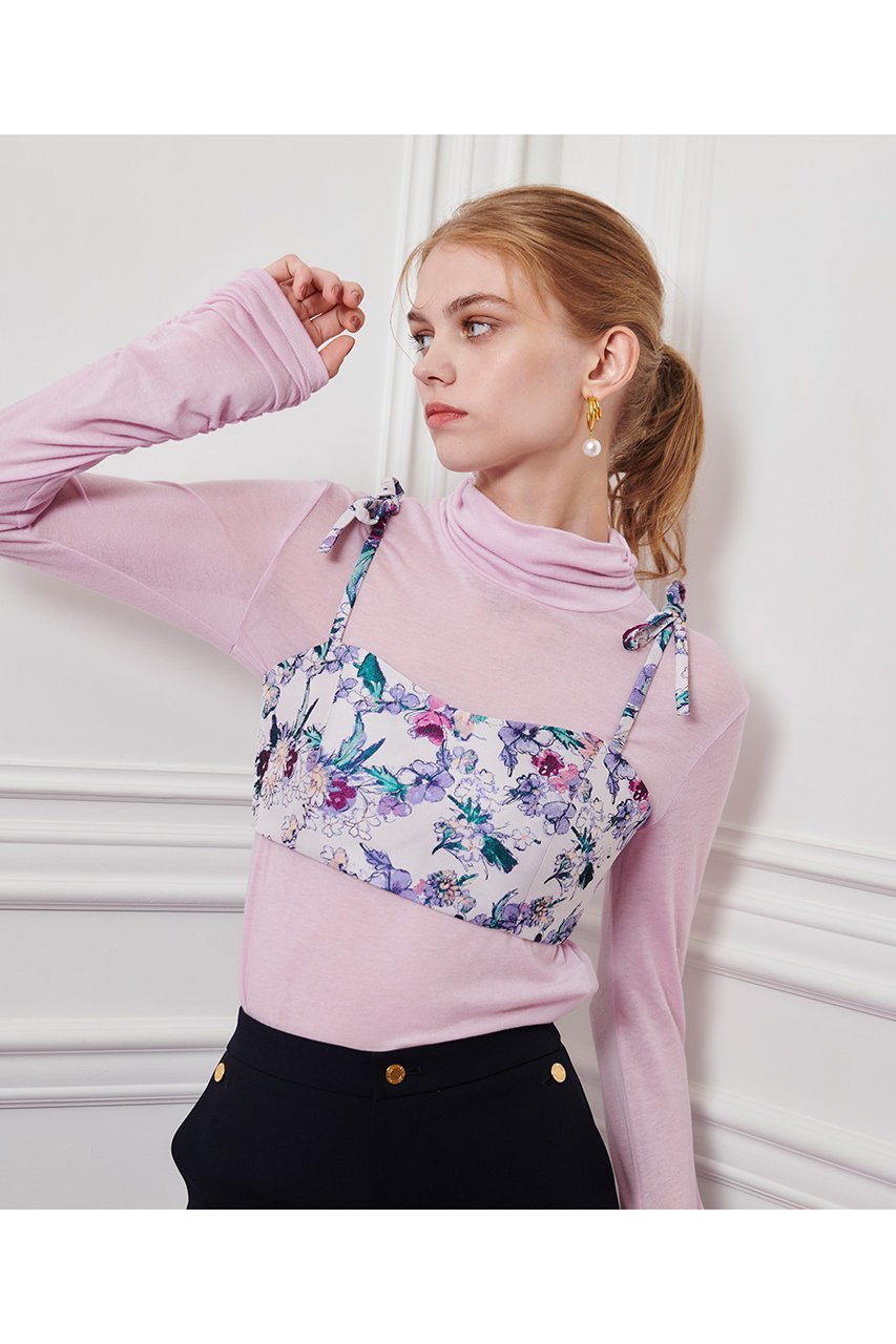 【アルアバイル/allureville】の【LOULOU WILLOUGHBY】LIMONTAフラワーJQビスチェ 人気、トレンドファッション・服の通販 founy(ファニー) 　ファッション　Fashion　レディースファッション　Fashion for Women　トップス・カットソー　Cut & Sew Tops　キャミソール&ノースリーブ　Camisoles & Sleeveless Tops　シャツ・ブラウス・オフィスカジュアル　Elegant Blouses & Button-Ups　ビスチェ　Bustiers & Corset Tops / Layered Bustier Style　2026年　2026　イタリア　Italy　インナー　Innerwear　シアー　Sheer, See-Through　ジャカード／ジャガード　Jacquard, Woven Pattern　ノースリーブ　Sleeveless, No-Sleeve　ビスチェ　Bustier, Corset Top　ファブリック　Fabric, Textile　フラワー　Flower, Floral　リボン　Ribbon, Bow　エレガント 上品　Elegant　冬　Winter / This Winter　夏　Summer　春　Spring　S/S・春夏　SS, Spring/Summer, Warm Season　other-6|ID: prp329100004761857 ipo3291000000035388477