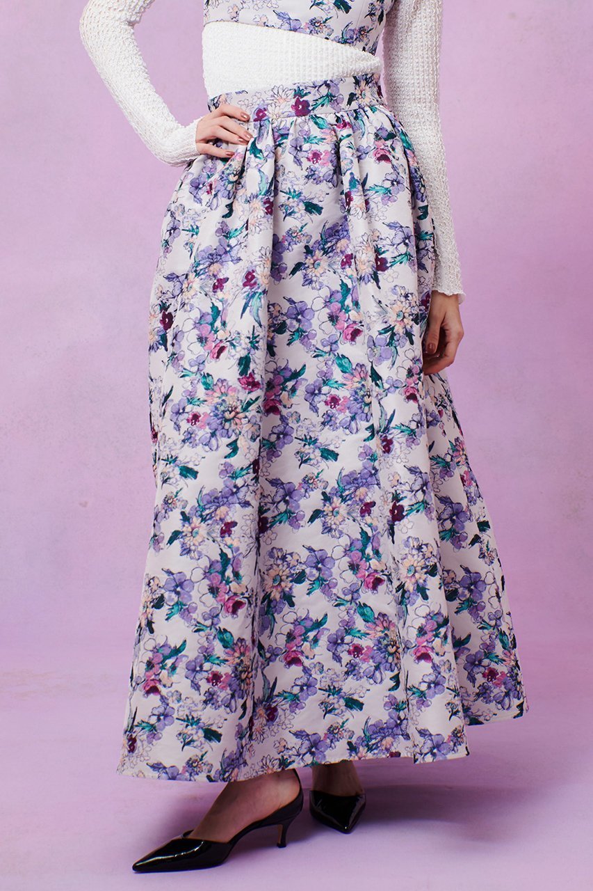 【アルアバイル/allureville】の【LOULOU WILLOUGHBY】LIMONTAフラワーJQ スカート 人気、トレンドファッション・服の通販 founy(ファニー) ファッション Fashion レディースファッション Fashion for Women スカート Skirts ロングスカート Long Skirts / Maxi & Midi Skirts 2025年 2025 2025-2026秋冬・A/W Autumn/Winter 2025–26 AW25–26 イタリア Italy ジャカード/ジャガード Jacquard, Woven Pattern ファブリック Fabric, Textile フラワー Flower, Floral ロング Long, Long-Length エレガント 上品 Elegant A/W・秋冬 Autumn/Winter other-7|ID: prp329100004761858 ipo3291000000034462521