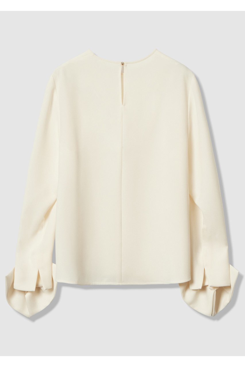 【アルアバイル/allureville】の【LOULOU WILLOUGHBY】ダブルクロス袖リボンブラウス 人気、トレンドファッション・服の通販 founy(ファニー) 　ファッション　Fashion　レディースファッション　Fashion for Women　トップス・カットソー　Cut & Sew Tops　シャツ・ブラウス・オフィスカジュアル　Elegant Blouses & Button-Ups　2026年　2026　シンプル　Simple, Minimal　スリーブ　Sleeve, Long Sleeve / Short Sleeve　ダブル　Double, Double-Breasted　バランス　Balance, Style Balance　リボン　Ribbon, Bow　ロング　Long, Long-Length　エレガント 上品　Elegant　夏　Summer　春　Spring　S/S・春夏　SS, Spring/Summer, Warm Season　other-2|ID: prp329100004761859 ipo3291000000035591407