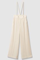 【アルアバイル/allureville】の【LOULOU WILLOUGHBY】ダブルクロスハイウエストサロペパンツ オフホワイト|ID: prp329100004761860 ipo3291000000034462535