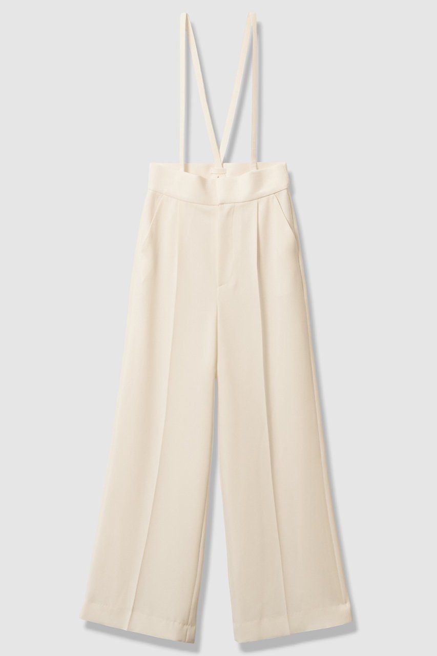 【アルアバイル/allureville】の【LOULOU WILLOUGHBY】ダブルクロスハイウエストサロペパンツ インテリア・キッズ・メンズ・レディースファッション・服の通販 founy(ファニー) 　ファッション　Fashion　レディースファッション　Fashion for Women　パンツ　Pants & Trousers　2025年　2025　2025-2026秋冬・A/W　Autumn/Winter 2025–26 AW25–26　おすすめ　Recommended / Our Picks　サスペンダー　Suspenders, Braces　サロペット　Overalls, Salopette　ジャケット　Jacket, Outerwear　セットアップ　Set-Up, Coordinated Outfit　ダブル　Double, Double-Breasted　ワイド　Wide, Wide Fit　定番　Standard, Basic Item　A/W・秋冬　Autumn/Winter　オフホワイト|ID: prp329100004761860 ipo3291000000034462535