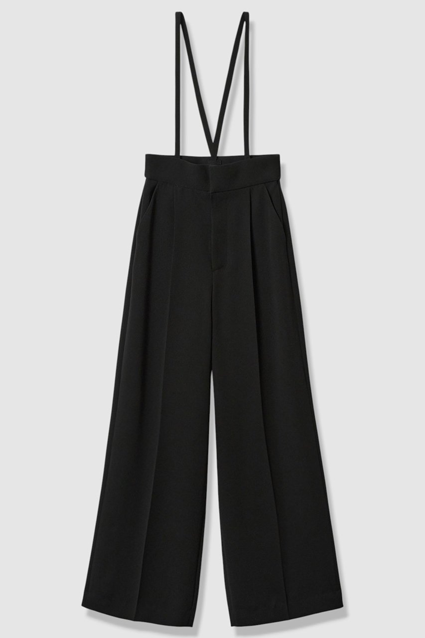 【アルアバイル/allureville】の【LOULOU WILLOUGHBY】ダブルクロスハイウエストサロペパンツ インテリア・キッズ・メンズ・レディースファッション・服の通販 founy(ファニー) 　ファッション　Fashion　レディースファッション　Fashion for Women　パンツ　Pants & Trousers　2025年　2025　2025-2026秋冬・A/W　Autumn/Winter 2025–26 AW25–26　おすすめ　Recommended / Our Picks　サスペンダー　Suspenders, Braces　サロペット　Overalls, Salopette　ジャケット　Jacket, Outerwear　セットアップ　Set-Up, Coordinated Outfit　ダブル　Double, Double-Breasted　ワイド　Wide, Wide Fit　定番　Standard, Basic Item　A/W・秋冬　Autumn/Winter　ブラック|ID: prp329100004761860 ipo3291000000034462537