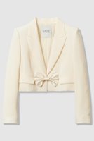 【アルアバイル/allureville】の【LOULOU WILLOUGHBY】ダブルクロスショートジャケット 人気、トレンドファッション・服の通販 founy(ファニー) ファッション Fashion レディースファッション Fashion for Women アウター Coat / Outerwear Collection レディースジャケット・軽アウター Jackets 2025年 2025 2025-2026秋冬・A/W Autumn/Winter 2025–26 AW25–26 おすすめ Recommended / Our Picks ショート Short, Short Length ジャケット Jacket, Outerwear セットアップ Set-Up, Coordinated Outfit ダブル Double, Double-Breasted フロント Front, Front Design リボン Ribbon, Bow A/W・秋冬 Autumn/Winter |ID:prp329100004761861