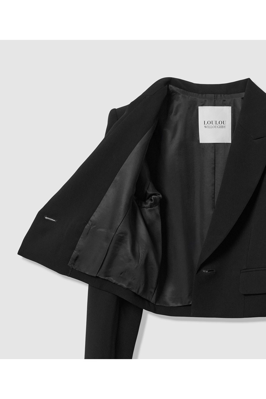 【アルアバイル/allureville】の【LOULOU WILLOUGHBY】ダブルクロスショートジャケット 人気、トレンドファッション・服の通販 founy(ファニー) ファッション Fashion レディースファッション Fashion for Women アウター Coat / Outerwear Collection レディースジャケット・軽アウター Jackets 2025年 2025 2025-2026秋冬・A/W Autumn/Winter 2025–26 AW25–26 おすすめ Recommended / Our Picks ショート Short, Short Length ジャケット Jacket, Outerwear セットアップ Set-Up, Coordinated Outfit ダブル Double, Double-Breasted フロント Front, Front Design リボン Ribbon, Bow A/W・秋冬 Autumn/Winter other-4|ID: prp329100004761861 ipo3291000000034462550