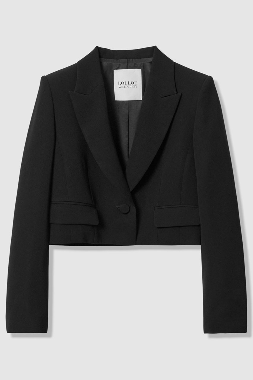 【アルアバイル/allureville】の【LOULOU WILLOUGHBY】ダブルクロスショートジャケット 人気、トレンドファッション・服の通販 founy(ファニー) 　ファッション　Fashion　レディースファッション　Fashion for Women　アウター　Coat / Outerwear Collection　レディースジャケット・軽アウター　Jackets　おすすめ　Recommended / Our Picks　ショート　Short, Short Length　ジャケット　Jacket, Outerwear　セットアップ　Set-Up, Coordinated Outfit　ダブル　Double, Double-Breasted　フロント　Front, Front Design　リボン　Ribbon, Bow　other-3|ID: prp329100004761861 ipo3291000000036068234