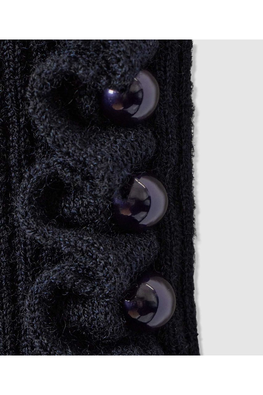 【アルアバイル/allureville】の【LOULOU WILLOUGHBY】フリルスリットプルオーバー 人気、トレンドファッション・服の通販 founy(ファニー) 　ファッション　Fashion　レディースファッション　Fashion for Women　トップス・カットソー　Cut & Sew Tops　ニット　Knit Tops & Sweaters　カジュアルプルオーバー・ニットトップス　Pullovers & Knit Tops / Casual Pullovers　2025年　2025　2025-2026秋冬・A/W　Autumn/Winter 2025–26 AW25–26　シンプル　Simple, Minimal　スリット　Slit, Slit Detail　フリル　Frill, Ruffle　リブニット　Rib Knit, Ribbed Knit　エレガント 上品　Elegant　A/W・秋冬　Autumn/Winter　other-6|ID: prp329100004761862 ipo3291000000034462563