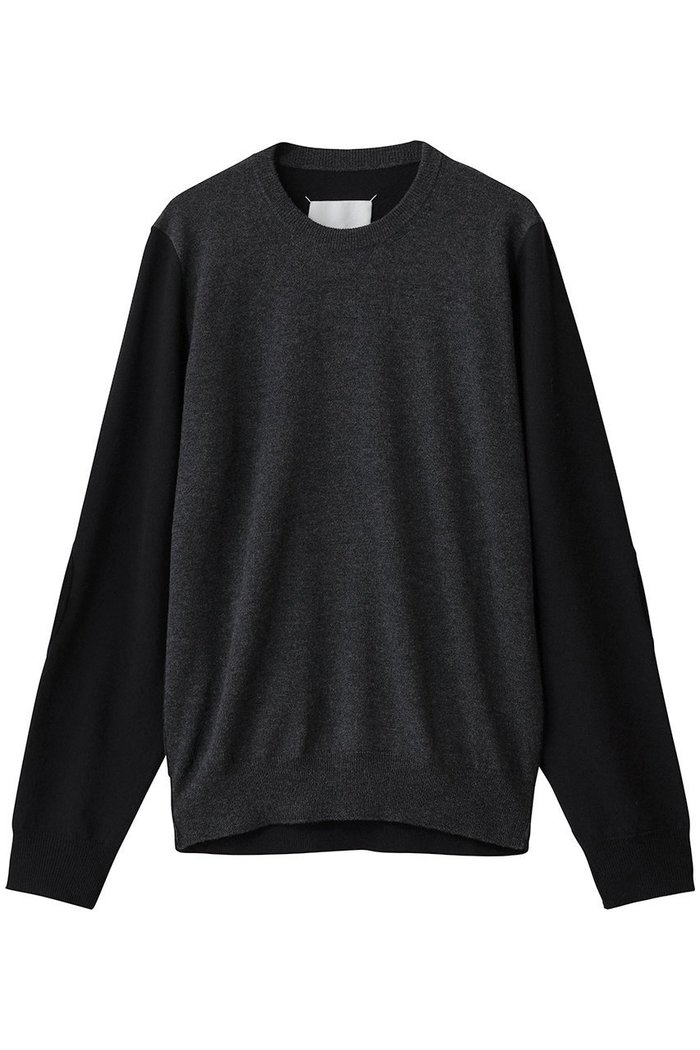 【メゾン マルジェラ/MAISON MARGIELA / MEN】の【MEN】バイカラー クルーネック ニットトップス インテリア・キッズ・メンズ・レディースファッション・服の通販 founy(ファニー) https://founy.com/ ファッション Fashion メンズファッション Fashion for Men トップス・カットソー Cut & Sew Tops ニット・セーター / 定番トップス Knit Tops & Sweaters インナー Innerwear カーディガン Cardigan, Knitwear シンプル Simple, Minimal ジャケット Jacket, Outerwear スリーブ Sleeve, Long Sleeve / Short Sleeve フィット Fit, Slim Fit モダン Modern, Contemporary レギュラー Regular, Standard Fit 新作・新入荷 New Arrivals / New In |ID: prp329100004761866 ipo3291000000034462832