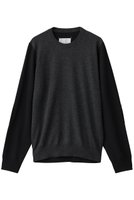 【メゾン マルジェラ/MAISON MARGIELA / MEN】の【MEN】バイカラー クルーネック ニットトップス 人気、トレンドファッション・服の通販 founy(ファニー) ファッション Fashion メンズファッション Fashion for Men トップス・カットソー Cut & Sew Tops ニット・セーター / 定番トップス Knit Tops & Sweaters インナー Innerwear カーディガン Cardigan, Knitwear シンプル Simple, Minimal ジャケット Jacket, Outerwear スリーブ Sleeve, Long Sleeve / Short Sleeve フィット Fit, Slim Fit モダン Modern, Contemporary レギュラー Regular, Standard Fit 新作・新入荷 New Arrivals / New In |ID:prp329100004761866