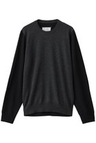 【メゾン マルジェラ/MAISON MARGIELA / MEN】の【MEN】バイカラー クルーネック ニットトップス グレー/ブラック|ID: prp329100004761866 ipo3291000000034462835