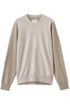 【メゾン マルジェラ/MAISON MARGIELA / MEN】の【MEN】バイカラー クルーネック ニットトップス 人気、トレンドファッション・服の通販 founy(ファニー) ファッション Fashion メンズファッション Fashion for Men トップス・カットソー Cut & Sew Tops ニット・セーター / 定番トップス Knit Tops & Sweaters インナー Innerwear カーディガン Cardigan, Knitwear シンプル Simple, Minimal ジャケット Jacket, Outerwear スリーブ Sleeve, Long Sleeve / Short Sleeve フィット Fit, Slim Fit モダン Modern, Contemporary レギュラー Regular, Standard Fit thumbnail ベージュ/キャメル|ID: prp329100004761866 ipo3291000000034628213
