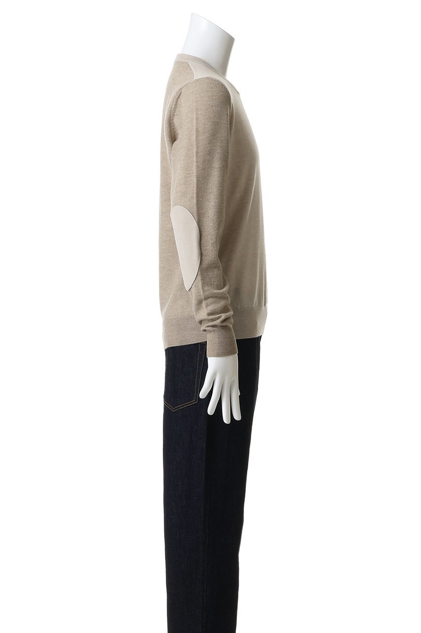 【メゾン マルジェラ/MAISON MARGIELA / MEN】の【MEN】バイカラー クルーネック ニットトップス 人気、トレンドファッション・服の通販 founy(ファニー) 　ファッション　Fashion　メンズファッション　Fashion for Men　トップス・カットソー　Cut & Sew Tops　ニット・セーター / 定番トップス　Knit Tops & Sweaters　インナー　Innerwear　カーディガン　Cardigan, Knitwear　シンプル　Simple, Minimal　ジャケット　Jacket, Outerwear　スリーブ　Sleeve, Long Sleeve / Short Sleeve　フィット　Fit, Slim Fit　モダン　Modern, Contemporary　レギュラー　Regular, Standard Fit　other-3|ID: prp329100004761866 ipo3291000000035595507