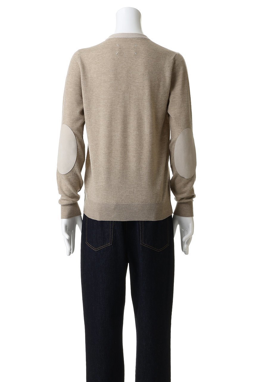 【メゾン マルジェラ/MAISON MARGIELA / MEN】の【MEN】バイカラー クルーネック ニットトップス 人気、トレンドファッション・服の通販 founy(ファニー) 　ファッション　Fashion　メンズファッション　Fashion for Men　トップス・カットソー　Cut & Sew Tops　ニット・セーター / 定番トップス　Knit Tops & Sweaters　インナー　Innerwear　カーディガン　Cardigan, Knitwear　シンプル　Simple, Minimal　ジャケット　Jacket, Outerwear　スリーブ　Sleeve, Long Sleeve / Short Sleeve　フィット　Fit, Slim Fit　モダン　Modern, Contemporary　レギュラー　Regular, Standard Fit　other-4|ID: prp329100004761866 ipo3291000000035595509