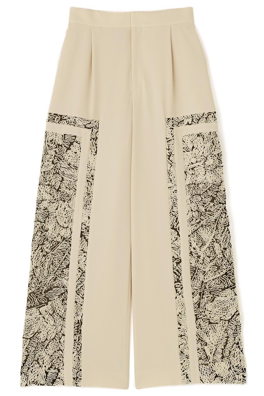 【アドーア/ADORE】のコードエンブロイダリーパンツ インテリア・キッズ・メンズ・レディースファッション・服の通販 founy(ファニー) 　ファッション　Fashion　レディースファッション　Fashion for Women　パンツ　Pants & Trousers　エレガント 上品　Elegant　モダン　Modern, Contemporary　モチーフ　Motif, Design Theme　レース　Lace, Lace Fabric　ワイド　Wide, Wide Fit　ホワイト|ID: prp329100004761870 ipo3291000000034706280