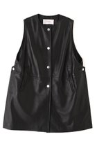 【アドーア/ADORE】のゴートレザージャケット 人気、トレンドファッション・服の通販 founy(ファニー) ファッション Fashion レディースファッション Fashion for Women アウター Coat / Outerwear Collection レディースジャケット・軽アウター Jackets シルバー Silver, Metallic Silver ジャケット Jacket, Outerwear スリット Slit, Slit Detail ドット Polka Dot, Dot Pattern フロント Front, Front Design メタル Metal, Metal Parts リアル Real, Realistic thumbnail ブラック|ID: prp329100004761876 ipo3291000000034463153