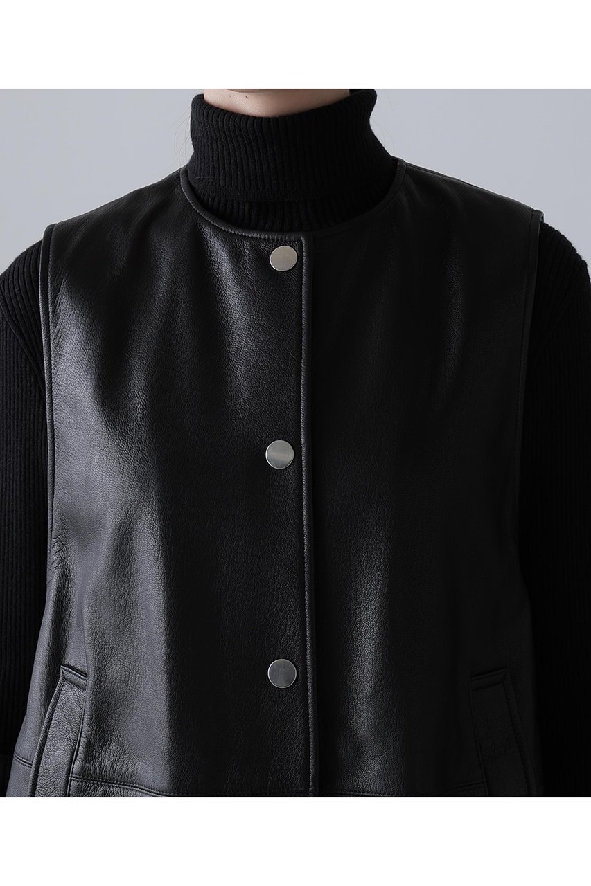 【アドーア/ADORE】のゴートレザージャケット 人気、トレンドファッション・服の通販 founy(ファニー) 　ファッション　Fashion　レディースファッション　Fashion for Women　アウター　Coat / Outerwear Collection　レディースジャケット・軽アウター　Jackets　シルバー　Silver, Metallic Silver　ジャケット　Jacket, Outerwear　スリット　Slit, Slit Detail　ドット　Polka Dot, Dot Pattern　フロント　Front, Front Design　メタル　Metal, Metal Parts　リアル　Real, Realistic　other-7|ID: prp329100004761876 ipo3291000000034463159