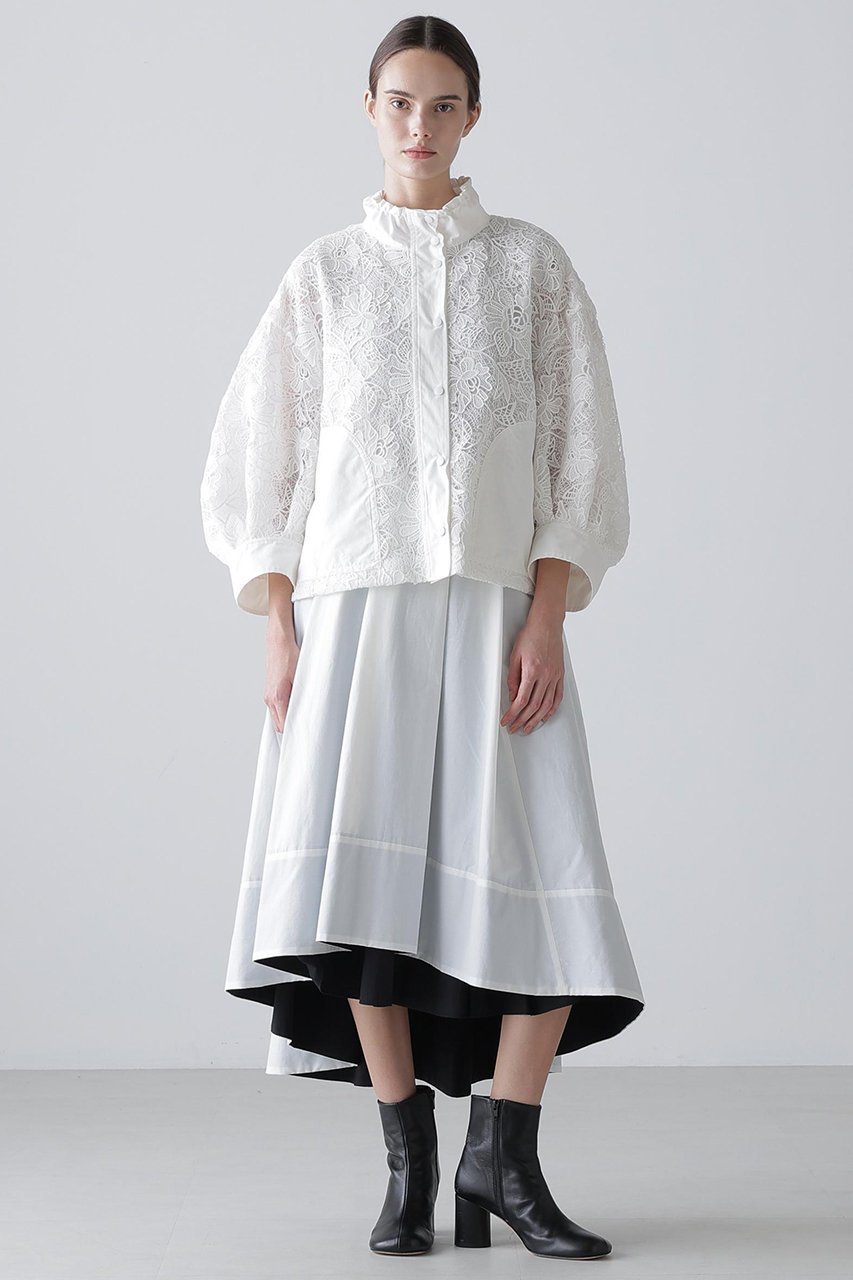 【アドーア/ADORE】のナイロンダンプ×レースブルゾン 人気、トレンドファッション・服の通販 founy(ファニー) 　ファッション　Fashion　レディースファッション　Fashion for Women　アウター　Coat / Outerwear Collection　レディースジャケット・軽アウター　Jackets　ブルゾンジャケット・スポーティアウター　Blouson Jackets　おすすめ　Recommended / Our Picks　ジャケット　Jacket, Outerwear　セットアップ　Set-Up, Coordinated Outfit　フェミニン　Feminine, Girly　ブルゾン　Blouson, Bomber Jacket　ペプラム　Peplum, Flared Hem　レース　Lace, Lace Fabric　other-3|ID: prp329100004761877 ipo3291000000034463164