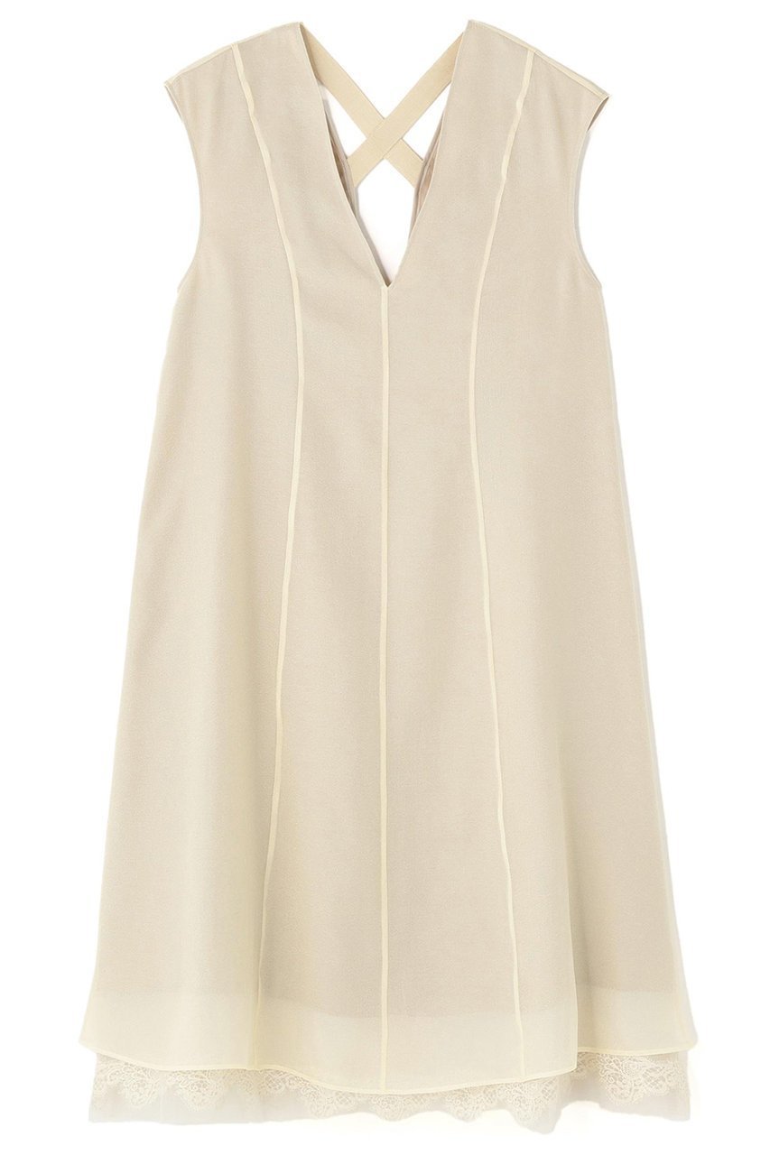 【アドーア/ADORE】のエンゼルオーガンワンピース インテリア・キッズ・メンズ・レディースファッション・服の通販 founy(ファニー) 　ファッション　Fashion　レディースファッション　Fashion for Women　ワンピース　Dresses　チュニック　Tunic Tops & Dresses　エレガント 上品　Elegant　オーガンジー　Organza Fabric　チュニック　Tunic, Long Top　ドレス　Dress, One-Piece　レース　Lace, Lace Fabric　ロング　Long, Long-Length　ホワイト|ID: prp329100004761883 ipo3291000000034706284