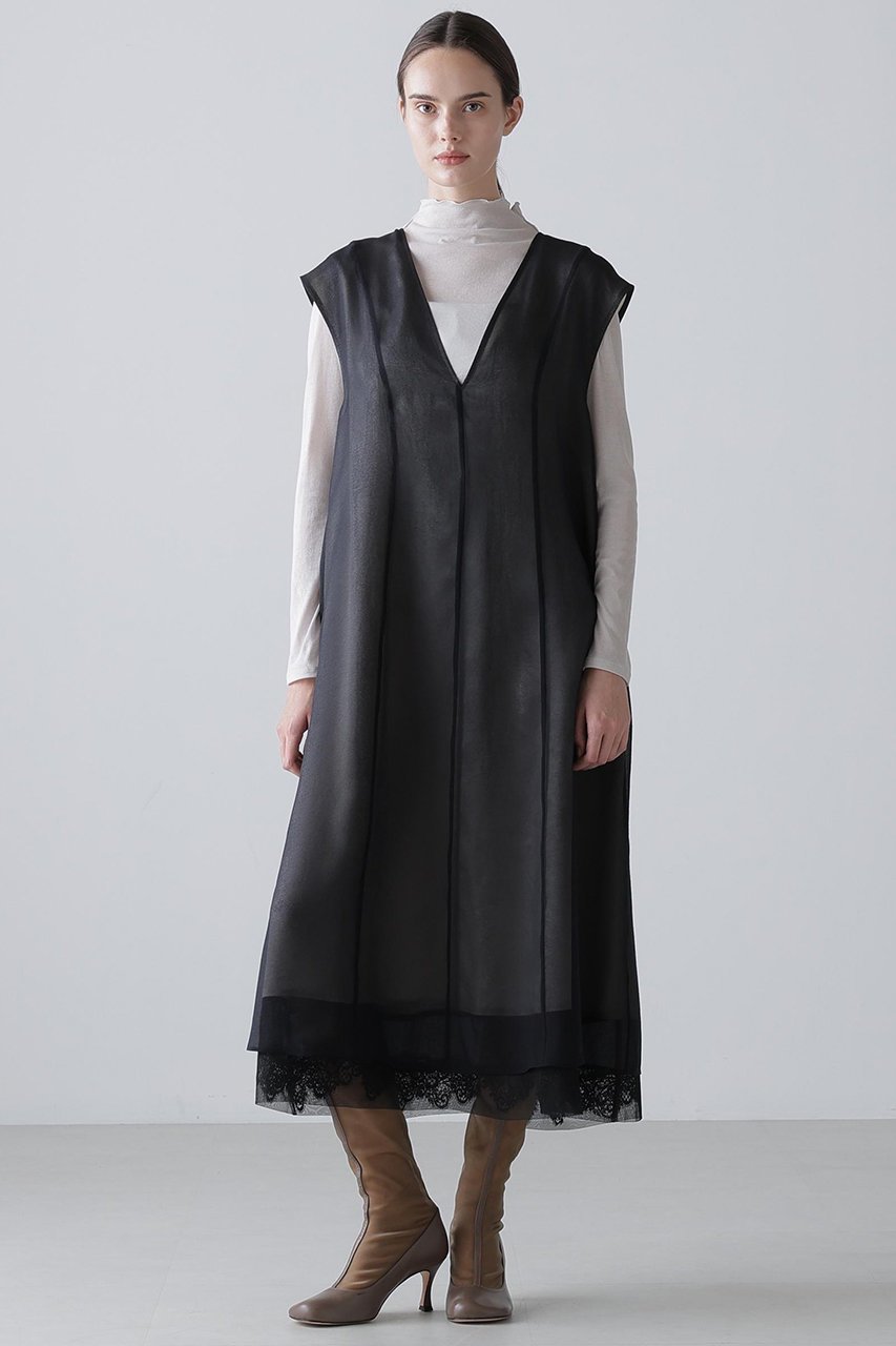 【アドーア/ADORE】のエンゼルオーガンワンピース 人気、トレンドファッション・服の通販 founy(ファニー) 　ファッション　Fashion　レディースファッション　Fashion for Women　ワンピース　Dresses　チュニック　Tunic Tops & Dresses　エレガント 上品　Elegant　オーガンジー　Organza Fabric　チュニック　Tunic, Long Top　ドレス　Dress, One-Piece　レース　Lace, Lace Fabric　ロング　Long, Long-Length　other-2|ID: prp329100004761883 ipo3291000000036490872