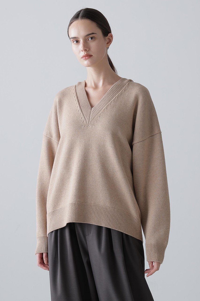 【アドーア/ADORE】のウールカシミヤニット 人気、トレンドファッション・服の通販 founy(ファニー) 　ファッション　Fashion　レディースファッション　Fashion for Women　トップス・カットソー　Cut & Sew Tops　ニット　Knit Tops & Sweaters　カジュアルプルオーバー・ニットトップス　Pullovers & Knit Tops / Casual Pullovers　シンプル　Simple, Minimal　ドレープ　Drape, Draping Fabric　リラックス　Relax, Relaxed Fit　other-2|ID: prp329100004761888 ipo3291000000036423869