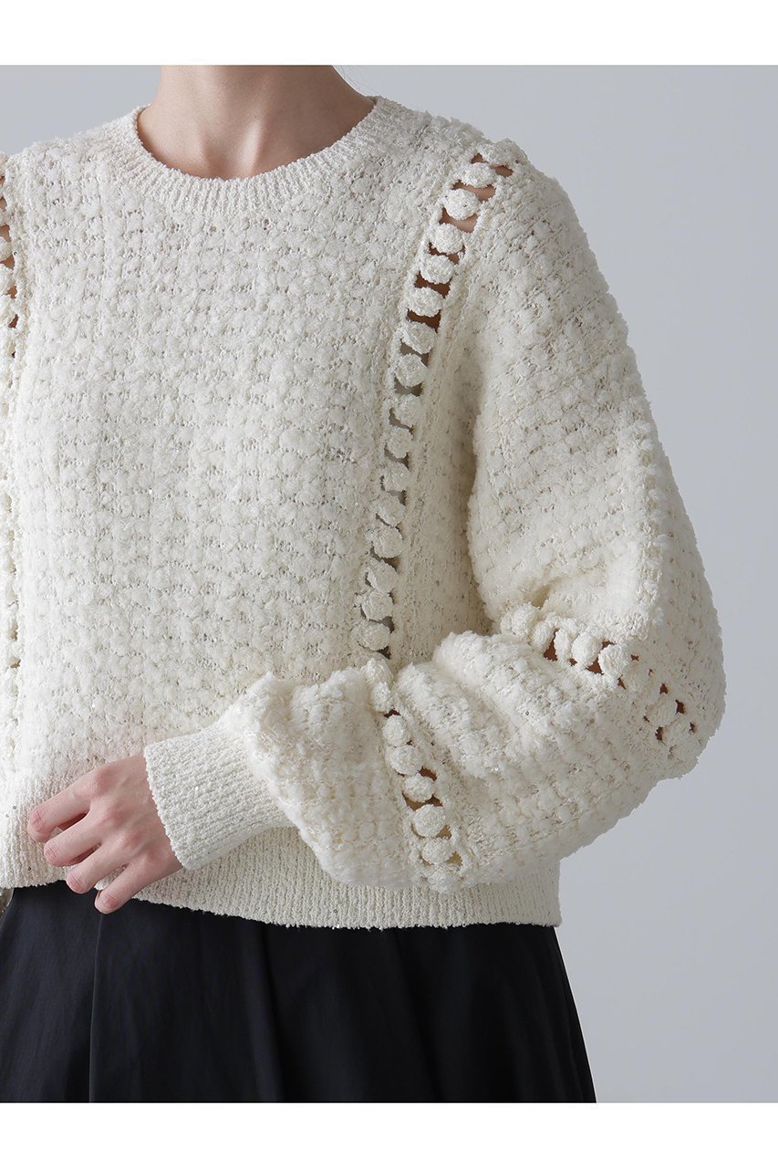 【アドーア/ADORE】のミックスヤーンニット 人気、トレンドファッション・服の通販 founy(ファニー) ファッション Fashion レディースファッション Fashion for Women トップス・カットソー Cut & Sew Tops ニット Knit Tops & Sweaters カジュアルプルオーバー・ニットトップス Pullovers & Knit Tops / Casual Pullovers スパンコール Sequins, Sequin Embellishment 冬 Winter / This Winter other-7|ID: prp329100004761889 ipo3291000000034463269