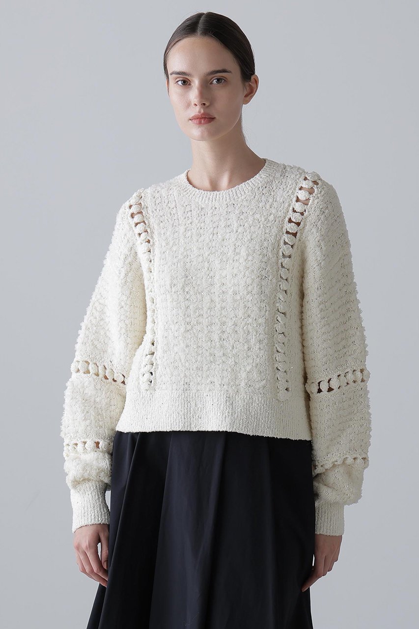 【アドーア/ADORE】のミックスヤーンニット 人気、トレンドファッション・服の通販 founy(ファニー) 　ファッション　Fashion　レディースファッション　Fashion for Women　トップス・カットソー　Cut & Sew Tops　ニット　Knit Tops & Sweaters　カジュアルプルオーバー・ニットトップス　Pullovers & Knit Tops / Casual Pullovers　スパンコール　Sequins, Sequin Embellishment　冬　Winter / This Winter　other-2|ID: prp329100004761889 ipo3291000000035565511