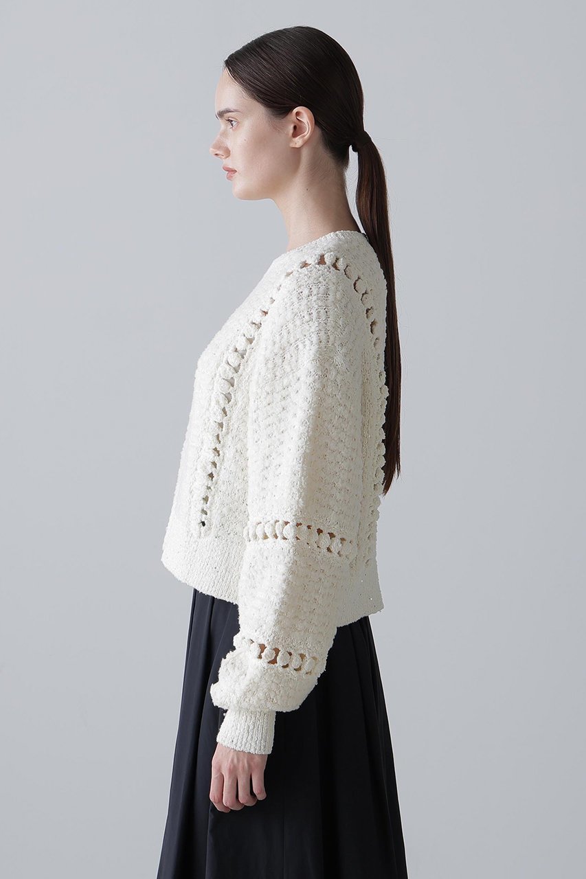 【アドーア/ADORE】のミックスヤーンニット 人気、トレンドファッション・服の通販 founy(ファニー) 　ファッション　Fashion　レディースファッション　Fashion for Women　トップス・カットソー　Cut & Sew Tops　ニット　Knit Tops & Sweaters　カジュアルプルオーバー・ニットトップス　Pullovers & Knit Tops / Casual Pullovers　スパンコール　Sequins, Sequin Embellishment　冬　Winter / This Winter　other-4|ID: prp329100004761889 ipo3291000000036049679