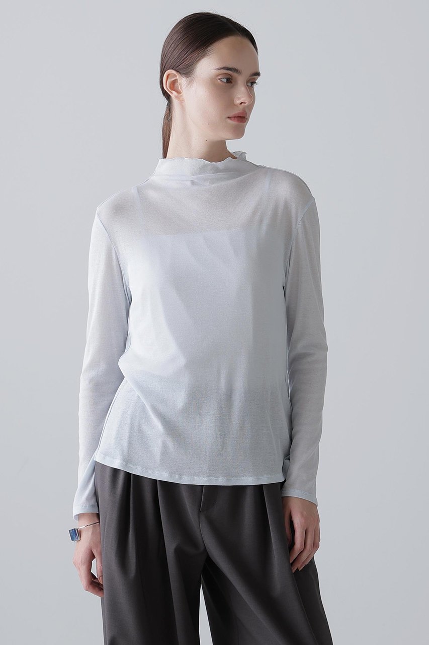 【アドーア/ADORE】のシアーフライストップス 人気、トレンドファッション・服の通販 founy(ファニー) ファッション Fashion レディースファッション Fashion for Women トップス・カットソー Cut & Sew Tops シャツ・ブラウス・オフィスカジュアル Elegant Blouses & Button-Ups ロングTシャツ・Tシャツ Longline T-Shirts & Tees カットソー・ベーシックTシャツ Cut-and-Sewn Tops / Stretch Tees & Basics コンパクト Compact, Small Size ジャケット Jacket, Outerwear スリーブ Sleeve, Long Sleeve / Short Sleeve バランス Balance, Style Balance ロング Long, Long-Length other-2|ID: prp329100004761891 ipo3291000000034463284