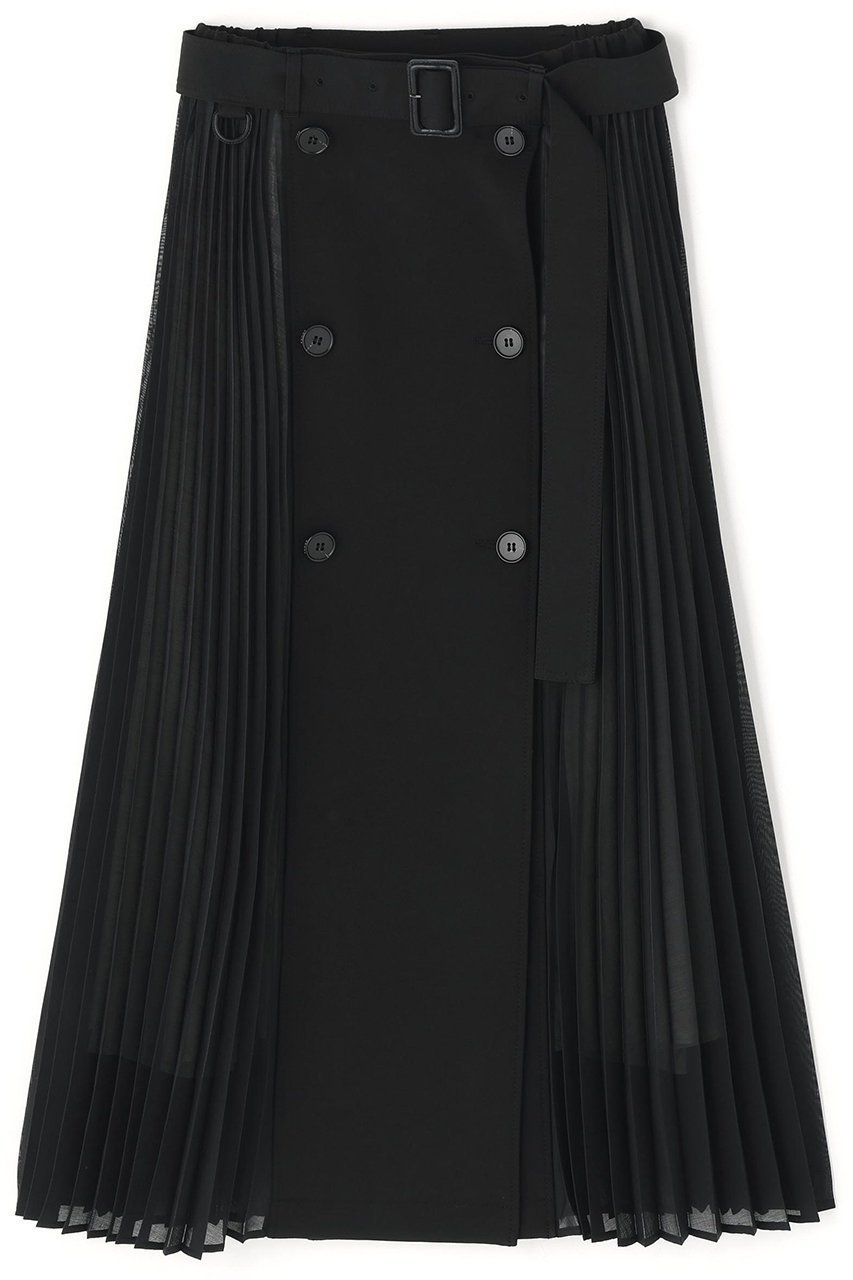 【アドーア/ADORE】のマトラッセトリプルクロススカート インテリア・キッズ・メンズ・レディースファッション・服の通販 founy(ファニー) 　ファッション　Fashion　レディースファッション　Fashion for Women　スカート　Skirts　ロングスカート　Long Skirts / Maxi & Midi Skirts　シアー　Sheer, See-Through　ドッキング　Docking, Mixed Material　プリーツ　Pleats, Pleated　ロング　Long, Long-Length　エレガント 上品　Elegant　再入荷　Restock / Back in Stock　ブラック|ID: prp329100004761897 ipo3291000000034756838