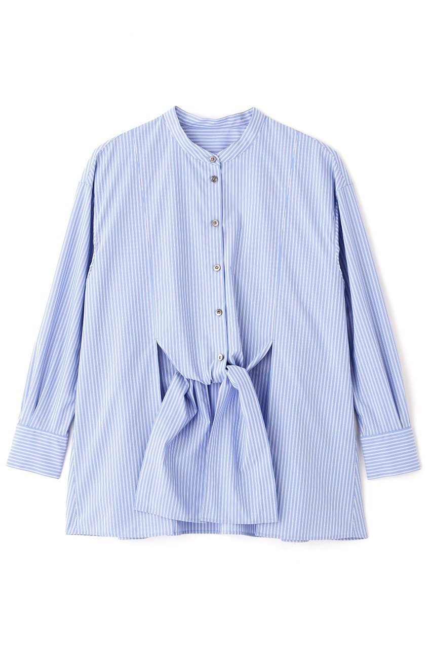 【アドーア/ADORE】のクリスピークロスブラウス 人気、トレンドファッション・服の通販 founy(ファニー) 　ファッション　Fashion　レディースファッション　Fashion for Women　トップス・カットソー　Cut & Sew Tops　シャツ・ブラウス・オフィスカジュアル　Elegant Blouses & Button-Ups　コンパクト　Compact, Small Size　ストライプ　Stripe, Striped Pattern　スリーブ　Sleeve, Long Sleeve / Short Sleeve　フレア　Flare, Flared　フロント　Front, Front Design　ブロード　Broadcloth, Fine Cotton　ロング　Long, Long-Length　新作・新入荷　New Arrivals / New In　 other-1|ID: prp329100004761898 ipo3291000000034463325