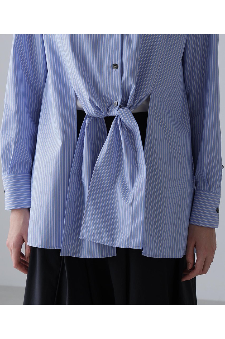 【アドーア/ADORE】のクリスピークロスブラウス 人気、トレンドファッション・服の通販 founy(ファニー) 　ファッション　Fashion　レディースファッション　Fashion for Women　トップス・カットソー　Cut & Sew Tops　シャツ・ブラウス・オフィスカジュアル　Elegant Blouses & Button-Ups　コンパクト　Compact, Small Size　ストライプ　Stripe, Striped Pattern　スリーブ　Sleeve, Long Sleeve / Short Sleeve　フレア　Flare, Flared　フロント　Front, Front Design　ブロード　Broadcloth, Fine Cotton　ロング　Long, Long-Length　新作・新入荷　New Arrivals / New In　other-8|ID: prp329100004761898 ipo3291000000034463333