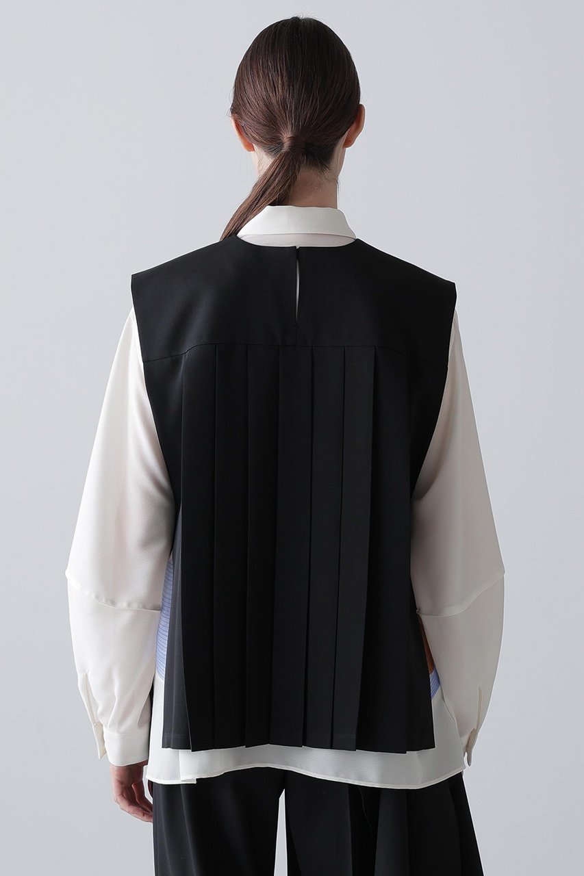 【アドーア/ADORE】のライトツイルブラウス 人気、トレンドファッション・服の通販 founy(ファニー) 　ファッション　Fashion　レディースファッション　Fashion for Women　トップス・カットソー　Cut & Sew Tops　キャミソール&ノースリーブ　Camisoles & Sleeveless Tops　シャツ・ブラウス・オフィスカジュアル　Elegant Blouses & Button-Ups　ツイル　Twist, Twisted Detail　ドレープ　Drape, Draping Fabric　ノースリーブ　Sleeveless, No-Sleeve　プリーツ　Pleats, Pleated　エレガント 上品　Elegant　新作・新入荷　New Arrivals / New In　other-5|ID: prp329100004761900 ipo3291000000034463348