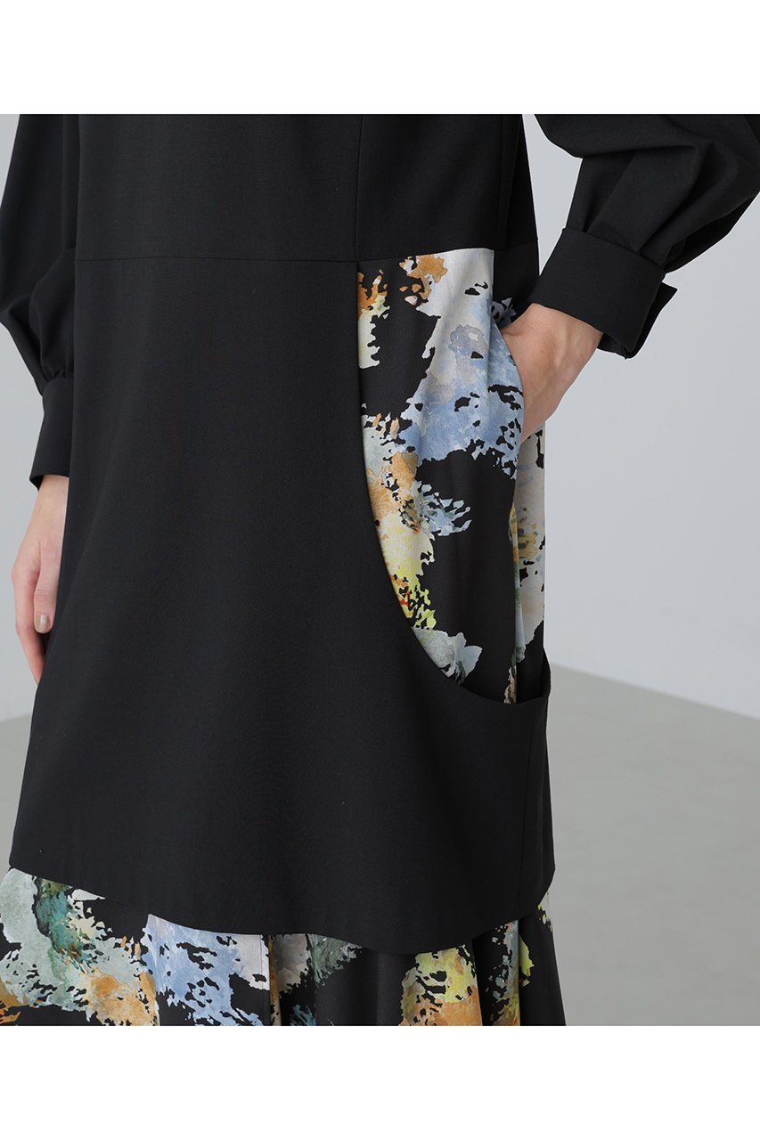 【アドーア/ADORE】のフォレストプリントワンピース 人気、トレンドファッション・服の通販 founy(ファニー) 　ファッション　Fashion　レディースファッション　Fashion for Women　ワンピース　Dresses　チュニック　Tunic Tops & Dresses　チュニック　Tunic, Long Top　プリント　Print, Printed Pattern　ヘムライン　Hemline, Bottom Cut　ランダム　Random, Irregular　ロング　Long, Long-Length　無地　Plain, Solid Color　other-8|ID: prp329100004761904 ipo3291000000034605018