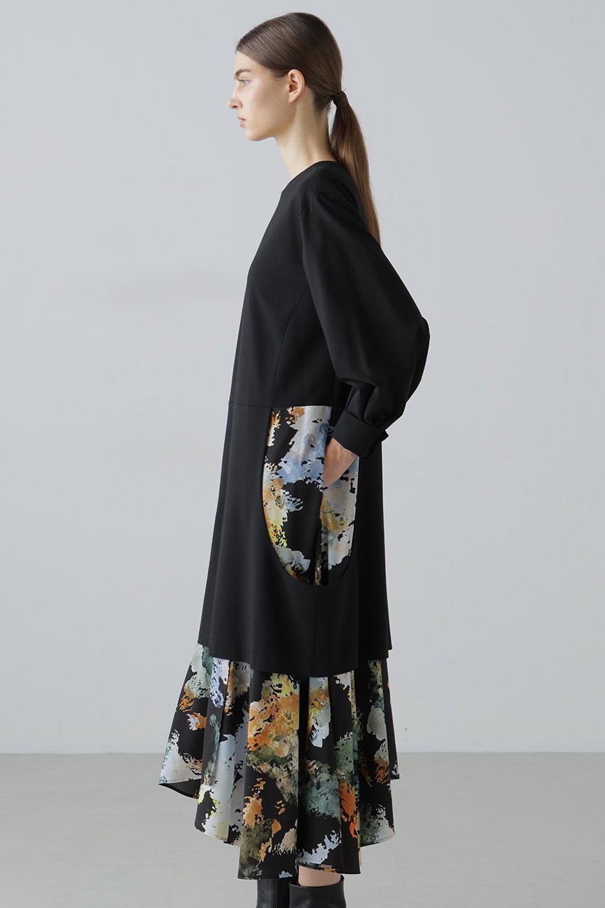 【アドーア/ADORE】のフォレストプリントワンピース 人気、トレンドファッション・服の通販 founy(ファニー) 　ファッション　Fashion　レディースファッション　Fashion for Women　ワンピース　Dresses　チュニック　Tunic Tops & Dresses　チュニック　Tunic, Long Top　プリント　Print, Printed Pattern　ヘムライン　Hemline, Bottom Cut　ランダム　Random, Irregular　ロング　Long, Long-Length　無地　Plain, Solid Color　other-4|ID: prp329100004761904 ipo3291000000035565553