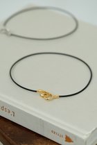 【ガリャルダガランテ/GALLARDAGALANTE】のレザーコードチョーカー ゴールド|ID: prp329100004762827 ipo3291000000034472498