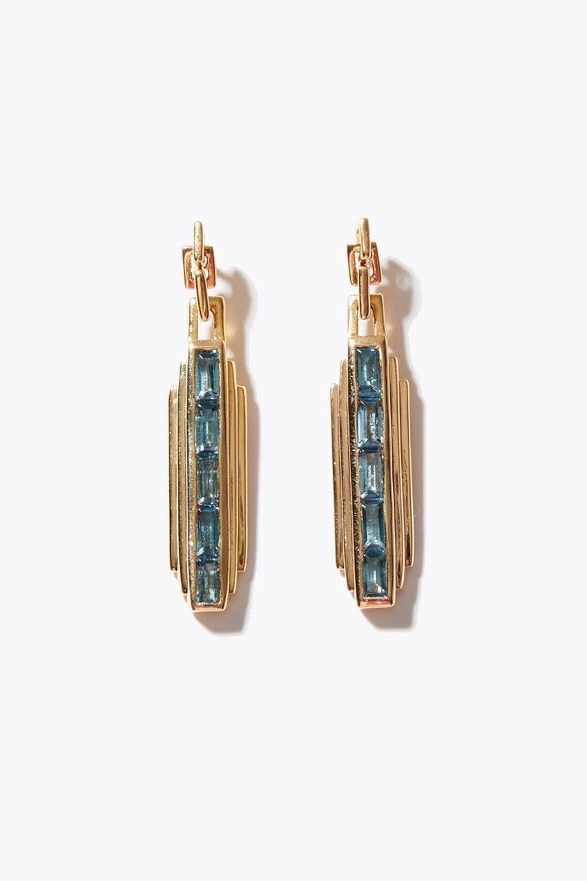 【アルティーダ ウード/ARTIDA OUD】の【11/13 0:00販売開始】elafonisi レクタングル ロンドンブルートパーズ デコ ピアス インテリア・キッズ・メンズ・レディースファッション・服の通販 founy(ファニー) ファッション Fashion レディースファッション Fashion for Women ジュエリー Jewelry ファッションリング Fashion Rings イヤリング・フープ・ドロップタイプ Hoop, Drop & Clip Earrings イヤリング Earrings チェーン Chain, Chain Strap モダン Modern, Contemporary モチーフ Motif, Design Theme ロンドン London Style, British Inspired 新作・新入荷 New Arrivals / New In ブルー|ID: prp329100004762834 ipo3291000000034472548