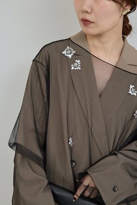 【ガリャルダガランテ/GALLARDAGALANTE】 【25th記念アイテム】ビジューチュールプルオーバー人気、トレンドファッション・服の通販 founy(ファニー) ファッション Fashion レディースファッション Fashion for Women トップス・カットソー Cut & Sew Tops シャツ・ブラウス・オフィスカジュアル Elegant Blouses & Button-Ups ロングTシャツ・Tシャツ Longline T-Shirts & Tees カジュアルプルオーバー・ニットトップス Pullovers & Knit Tops / Casual Pullovers カットソー・ベーシックTシャツ Cut-and-Sewn Tops / Stretch Tees & Basics おすすめ Recommended / Our Picks アクセサリー Fashion Accessories シンプル Simple, Minimal スリーブ Sleeve, Long Sleeve / Short Sleeve チュール Tulip, Tulip Motif ビジュー Bijou, Jewel-like Accent ホリデーシーズン Holiday Season ロング Long, Long-Length 新作・新入荷 New Arrivals / New In |ID:prp329100004762842