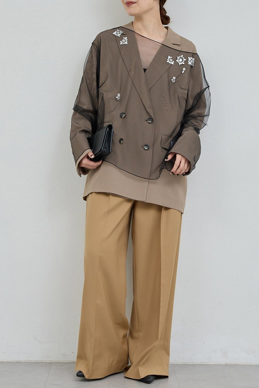 【ガリャルダガランテ/GALLARDAGALANTE】の【25th記念アイテム】ビジューチュールプルオーバー 人気、トレンドファッション・服の通販 founy(ファニー) ファッション Fashion レディースファッション Fashion for Women トップス・カットソー Cut & Sew Tops シャツ・ブラウス・オフィスカジュアル Elegant Blouses & Button-Ups ロングTシャツ・Tシャツ Longline T-Shirts & Tees カジュアルプルオーバー・ニットトップス Pullovers & Knit Tops / Casual Pullovers カットソー・ベーシックTシャツ Cut-and-Sewn Tops / Stretch Tees & Basics おすすめ Recommended / Our Picks アクセサリー Fashion Accessories シンプル Simple, Minimal スリーブ Sleeve, Long Sleeve / Short Sleeve チュール Tulip, Tulip Motif ビジュー Bijou, Jewel-like Accent ホリデーシーズン Holiday Season ロング Long, Long-Length 新作・新入荷 New Arrivals / New In other-2|ID: prp329100004762842 ipo3291000000034472639