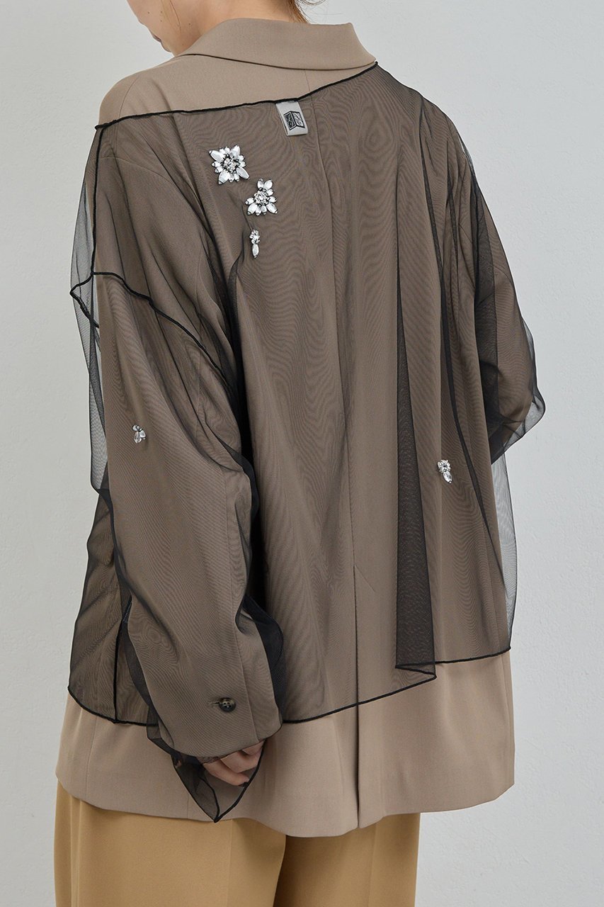 【ガリャルダガランテ/GALLARDAGALANTE】の【25th記念アイテム】ビジューチュールプルオーバー 人気、トレンドファッション・服の通販 founy(ファニー) ファッション Fashion レディースファッション Fashion for Women トップス・カットソー Cut & Sew Tops シャツ・ブラウス・オフィスカジュアル Elegant Blouses & Button-Ups ロングTシャツ・Tシャツ Longline T-Shirts & Tees カジュアルプルオーバー・ニットトップス Pullovers & Knit Tops / Casual Pullovers カットソー・ベーシックTシャツ Cut-and-Sewn Tops / Stretch Tees & Basics おすすめ Recommended / Our Picks アクセサリー Fashion Accessories シンプル Simple, Minimal スリーブ Sleeve, Long Sleeve / Short Sleeve チュール Tulip, Tulip Motif ビジュー Bijou, Jewel-like Accent ホリデーシーズン Holiday Season ロング Long, Long-Length 新作・新入荷 New Arrivals / New In other-6|ID: prp329100004762842 ipo3291000000034472643