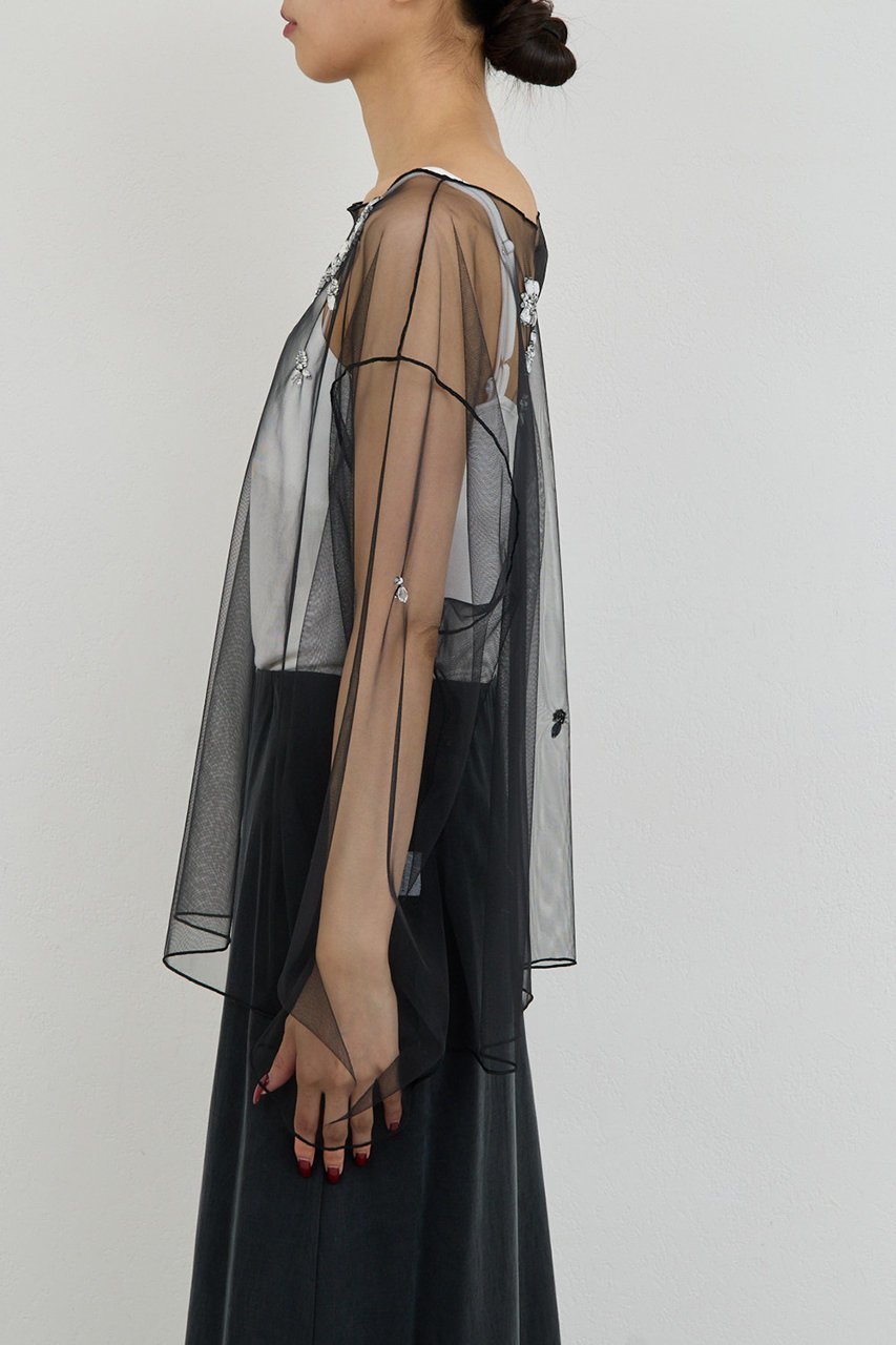 【ガリャルダガランテ/GALLARDAGALANTE】の【25th記念アイテム】ビジューチュールプルオーバー 人気、トレンドファッション・服の通販 founy(ファニー) ファッション Fashion レディースファッション Fashion for Women トップス・カットソー Cut & Sew Tops シャツ・ブラウス・オフィスカジュアル Elegant Blouses & Button-Ups ロングTシャツ・Tシャツ Longline T-Shirts & Tees カジュアルプルオーバー・ニットトップス Pullovers & Knit Tops / Casual Pullovers カットソー・ベーシックTシャツ Cut-and-Sewn Tops / Stretch Tees & Basics おすすめ Recommended / Our Picks アクセサリー Fashion Accessories シンプル Simple, Minimal スリーブ Sleeve, Long Sleeve / Short Sleeve チュール Tulip, Tulip Motif ビジュー Bijou, Jewel-like Accent ホリデーシーズン Holiday Season ロング Long, Long-Length 新作・新入荷 New Arrivals / New In other-8|ID: prp329100004762842 ipo3291000000034472645