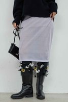 【ガリャルダガランテ/GALLARDAGALANTE】の【25th記念アイテム】シアービジュースカート 人気、トレンドファッション・服の通販 founy(ファニー) ファッション Fashion レディースファッション Fashion for Women スカート Skirts ロングスカート Long Skirts / Maxi & Midi Skirts シアー Sheer, See-Through シンプル Simple, Minimal チュール Tulip, Tulip Motif ビジュー Bijou, Jewel-like Accent ホリデーシーズン Holiday Season ラベンダー Lavender ロング Long, Long-Length 新作・新入荷 New Arrivals / New In |ID:prp329100004762843