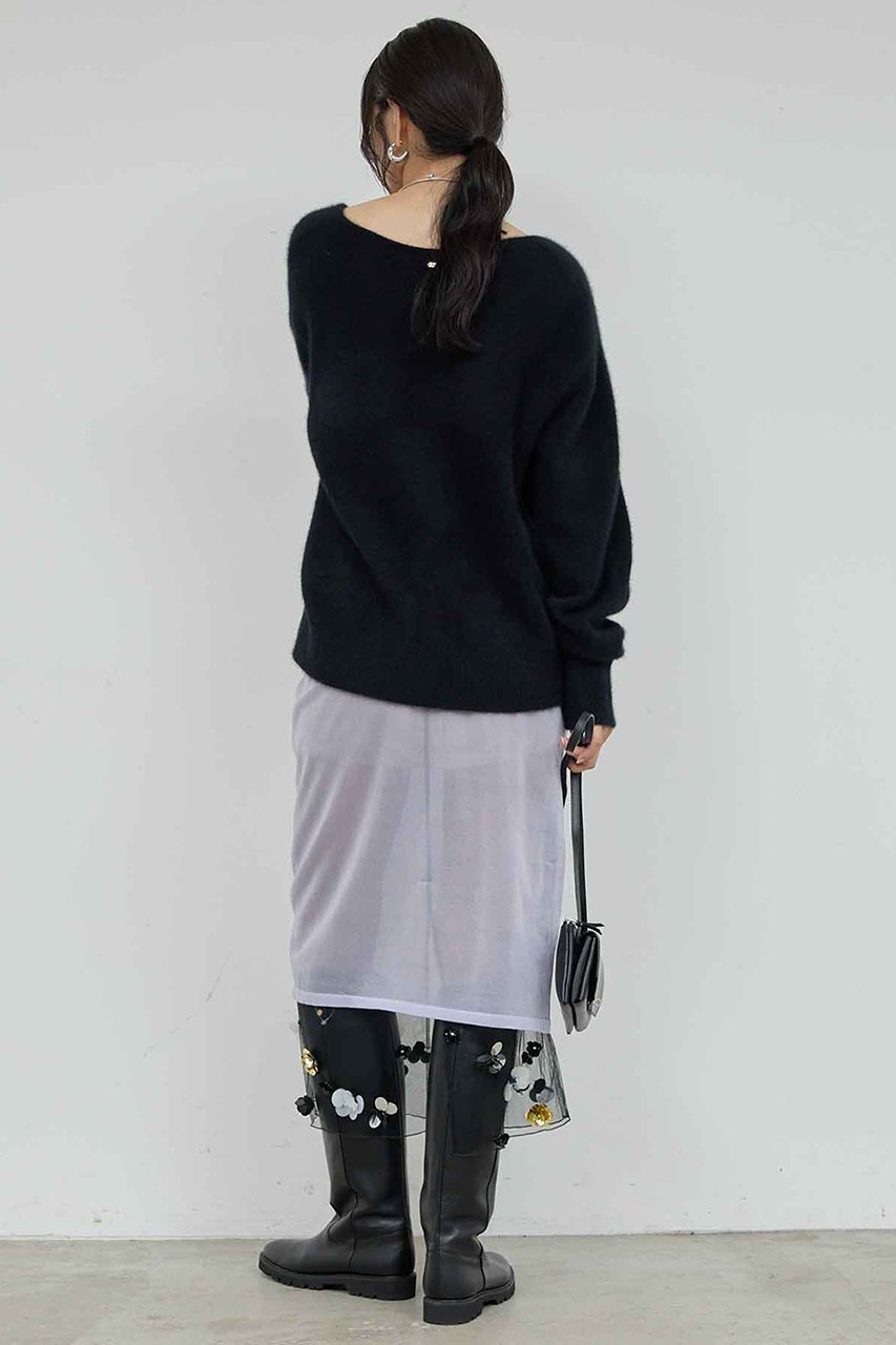 【ガリャルダガランテ/GALLARDAGALANTE】の【25th記念アイテム】シアービジュースカート 人気、トレンドファッション・服の通販 founy(ファニー) 　ファッション　Fashion　レディースファッション　Fashion for Women　スカート　Skirts　ロングスカート　Long Skirts / Maxi & Midi Skirts　シアー　Sheer, See-Through　シンプル　Simple, Minimal　チュール　Tulip, Tulip Motif　ビジュー　Bijou, Jewel-like Accent　ホリデーシーズン　Holiday Season　ラベンダー　Lavender　ロング　Long, Long-Length　再入荷　Restock / Back in Stock　other-4|ID: prp329100004762843 ipo3291000000035359695