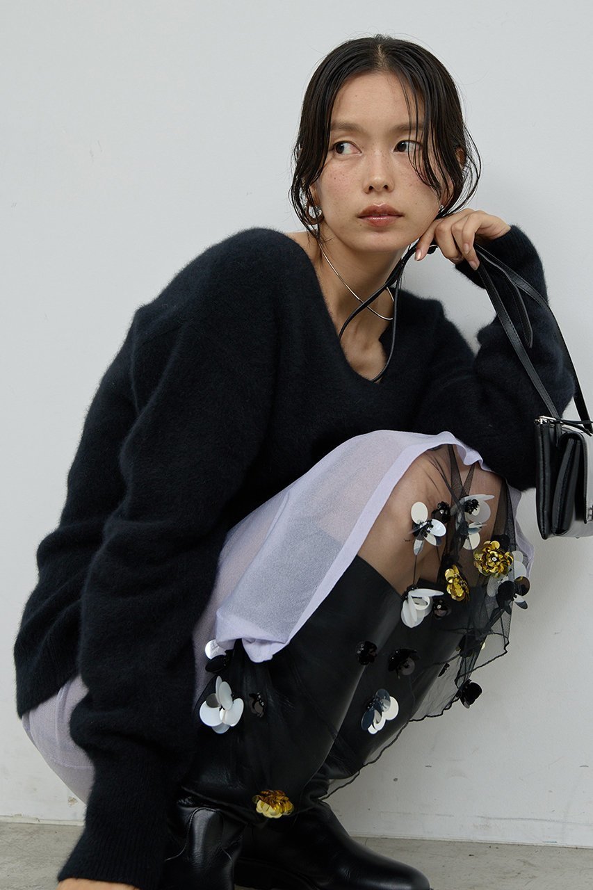 【ガリャルダガランテ/GALLARDAGALANTE】の【25th記念アイテム】シアービジュースカート 人気、トレンドファッション・服の通販 founy(ファニー) 　ファッション　Fashion　レディースファッション　Fashion for Women　スカート　Skirts　ロングスカート　Long Skirts / Maxi & Midi Skirts　シアー　Sheer, See-Through　シンプル　Simple, Minimal　チュール　Tulip, Tulip Motif　ビジュー　Bijou, Jewel-like Accent　ホリデーシーズン　Holiday Season　ラベンダー　Lavender　ロング　Long, Long-Length　再入荷　Restock / Back in Stock　other-5|ID: prp329100004762843 ipo3291000000035359697