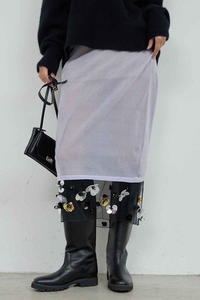 【ガリャルダガランテ/GALLARDAGALANTE】の【25th記念アイテム】シアービジュースカート インテリア・キッズ・メンズ・レディースファッション・服の通販 founy(ファニー) https://founy.com/ ファッション Fashion レディースファッション Fashion for Women スカート Skirts ロングスカート Long Skirts / Maxi & Midi Skirts シアー Sheer, See-Through シンプル Simple, Minimal チュール Tulip, Tulip Motif ビジュー Bijou, Jewel-like Accent ホリデーシーズン Holiday Season ラベンダー Lavender ロング Long, Long-Length |ID: prp329100004762843 ipo3291000000036206456