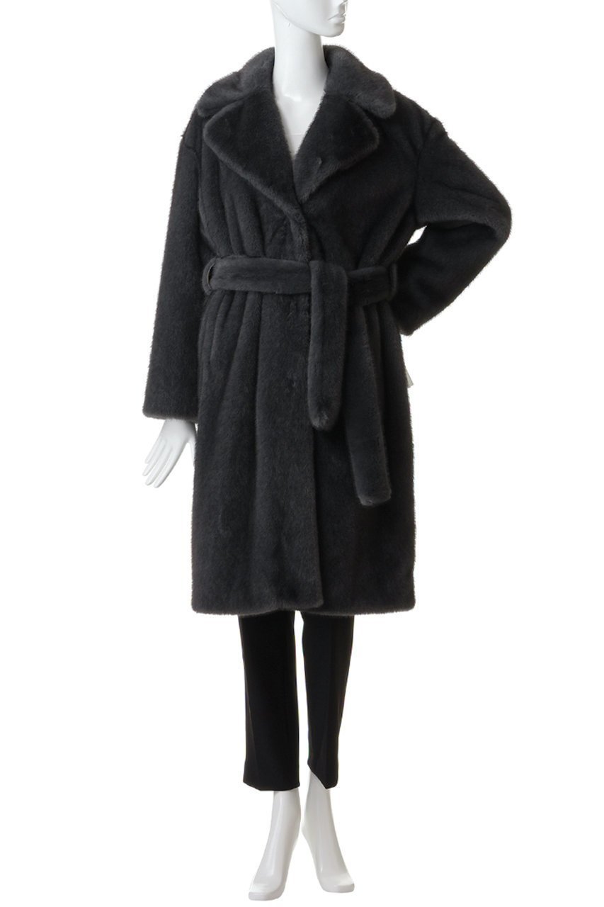 【ヘルノ/HERNO】のフェイクファー ロングコート 人気、トレンドファッション・服の通販 founy(ファニー) 　ファッション　Fashion　レディースファッション　Fashion for Women　アウター　Coat / Outerwear Collection　コート・ロングコート・ピーコート　Long Coats, Peacoats & More　なめらか　Smooth, Silky Texture　クラシカル　Classical, Vintage-Inspired　スペシャル　Special, Limited Edition　フェイクファー　Faux Fur, Imitation Fur　メランジ　Melange, Mixed Yarn　ロング　Long, Long-Length　エレガント 上品　Elegant　other-2|ID: prp329100004762847 ipo3291000000036206494