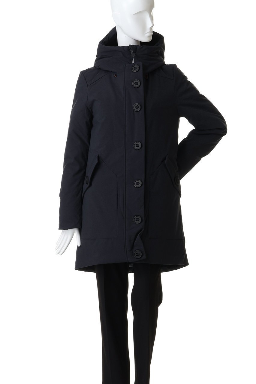 【セーブ ザ ダック/SAVE THE DUCK】のSIAN P40413W SMEG/フロントボタンロングコート 人気、トレンドファッション・服の通販 founy(ファニー) 　ファッション　Fashion　レディースファッション　Fashion for Women　アウター　Coat / Outerwear Collection　コート・ロングコート・ピーコート　Long Coats, Peacoats & More　ビジネス 仕事 通勤　Business / Work / Commuting　フロント　Front, Front Design　ロング　Long, Long-Length　other-2|ID: prp329100004762856 ipo3291000000036423745