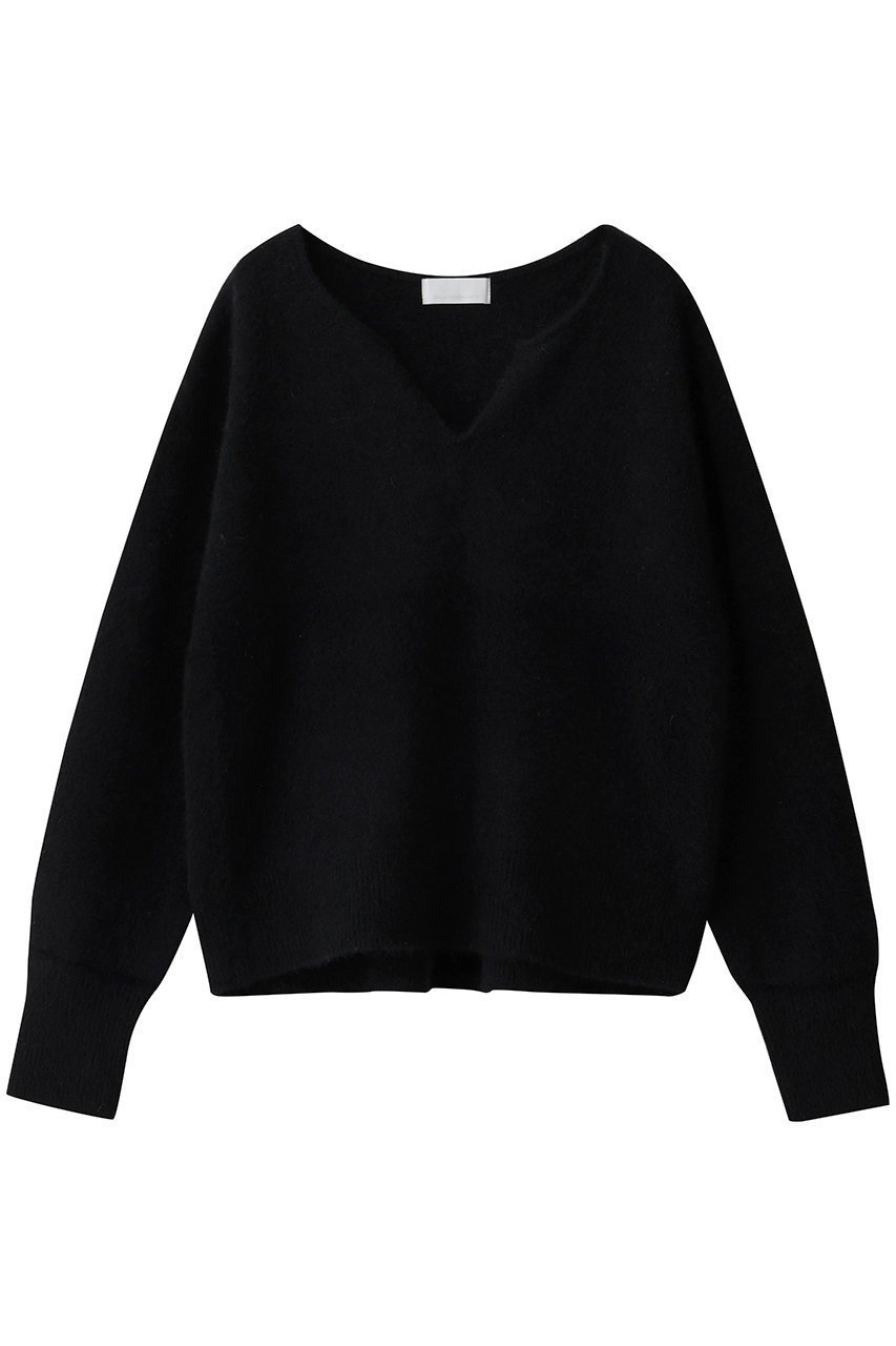 【ガリャルダガランテ/GALLARDAGALANTE】のファーウールキーネックニット インテリア・キッズ・メンズ・レディースファッション・服の通販 founy(ファニー) ファッション Fashion レディースファッション Fashion for Women トップス・カットソー Cut & Sew Tops ニット Knit Tops & Sweaters カジュアルプルオーバー・ニットトップス Pullovers & Knit Tops / Casual Pullovers デコルテ Décolleté, Neckline エレガント 上品 Elegant 新作・新入荷 New Arrivals / New In A/W・秋冬 Autumn/Winter ブラック|ID: prp329100004762863 ipo3291000000034472839