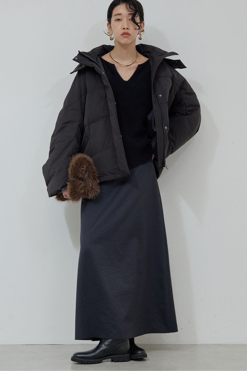 【ガリャルダガランテ/GALLARDAGALANTE】のファーウールキーネックニット 人気、トレンドファッション・服の通販 founy(ファニー) 　ファッション　Fashion　レディースファッション　Fashion for Women　トップス・カットソー　Cut & Sew Tops　ニット　Knit Tops & Sweaters　カジュアルプルオーバー・ニットトップス　Pullovers & Knit Tops / Casual Pullovers　デコルテ　Décolleté, Neckline　エレガント 上品　Elegant　A/W・秋冬　Autumn/Winter　other-8|ID: prp329100004762863 ipo3291000000034706366